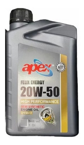 Aceite Semisintético Apex 20w50 100% Garantizado 