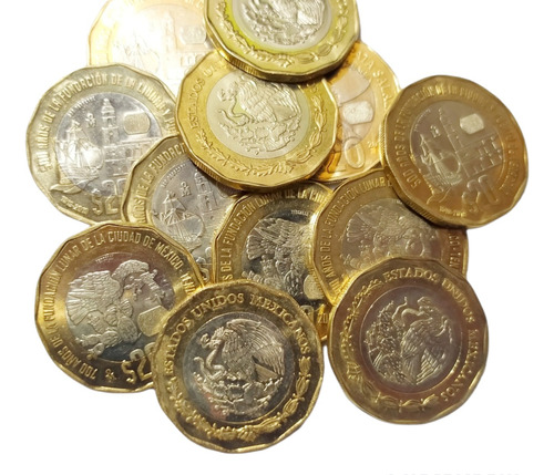 Lote $20 Pesos - Zapata- Veracruz- Teocalli - Bicentenario