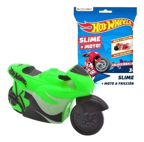 Moto Hot Wheels Slime Coleccionable Carrera Bolsa Sorpresa Color Multicolor