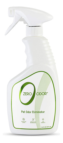 Zero Odor Pet Odor Eliminator, Trigger Aerosol, 16onzas