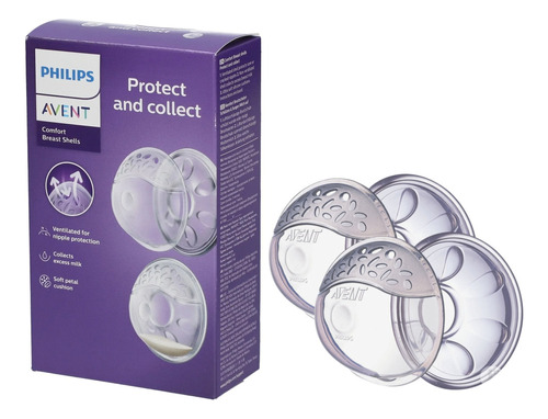 Conchas Recolectoras De Leche Avent Protectoras Pack X 2