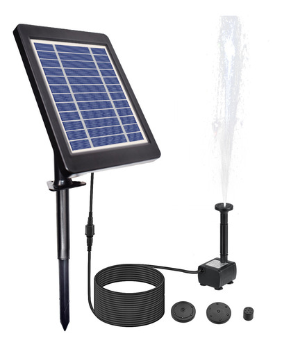 Kit De Bomba De Fuente Con Energía Solar Para Jardín, Estanq