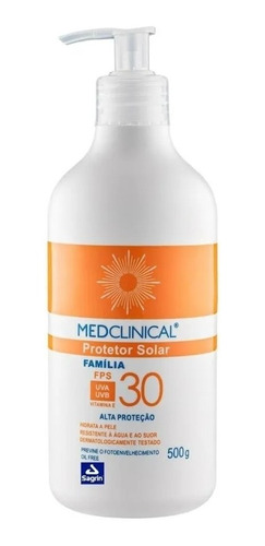 Protector Solar Fps 30  Medclinical 500g Envase Familiar 