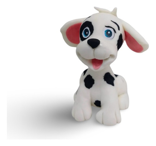 Adorno Torta Perro Perrito Porcelana 