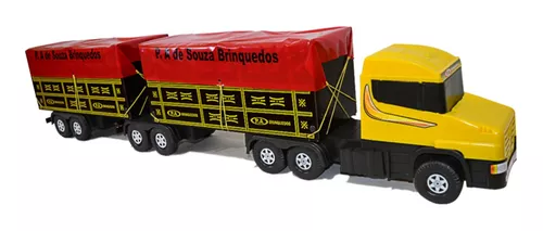 Caminhão Bitrem Graneleiro C/ Lona Brinquedo Gigante 1,20m