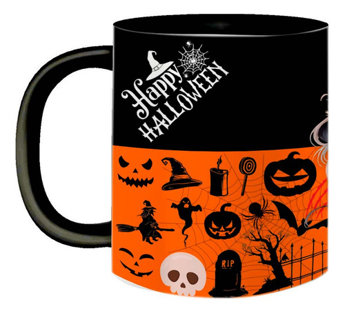 Caneca De Porcelana Tema Halloween Dia Das Bruxas Good Witch