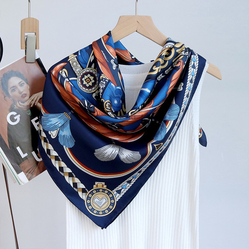 Máscara De Seda Grande Para Usar Como Gorro O Chal Ligero