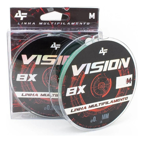 Linha Multi. Albatroz Vision 8x 0,16mm 20lbs 150m Verde