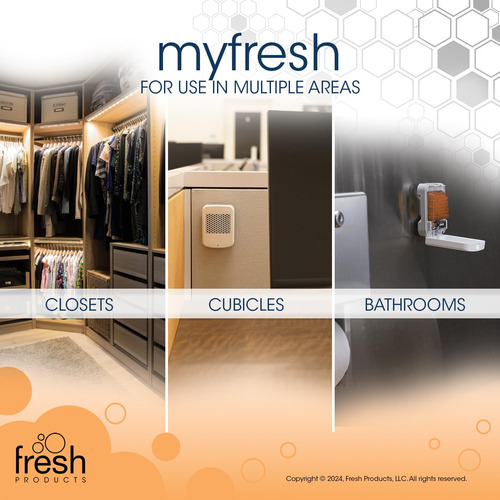 Ambientador Personal Myfresh 2.0 Tecnología Seca Blanco Color Fragancia