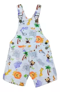 Roupa Temática Aniversário Menino Jardineira Infantil