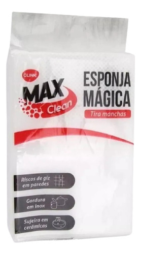 Kit 10 Esponja Mágica Bucha Melamina Multiuso Limpa Mancha Cor MaxClean