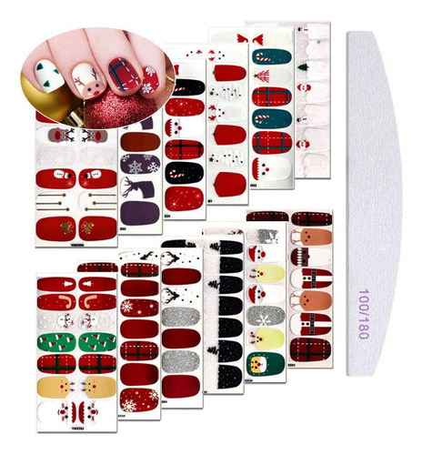 Kalolary 12 Hojas De Calcomanas Autoadhesivas De Esmalte De 