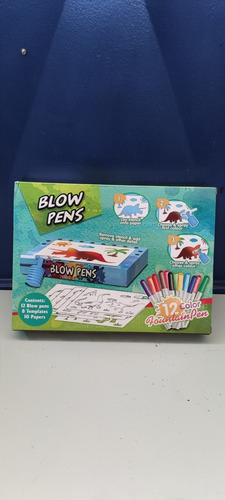 Pizarra Dibujar Niño Aerógrafo Portátil Blow Pens Esténcil