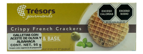 Tresors Galletas Crackers Albahaca Y Aceite De O 95 Gr