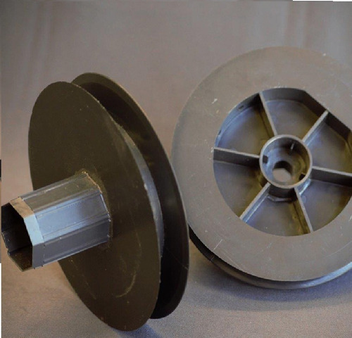 Polea De Cortina Para Eje De 40mm Con Puntera