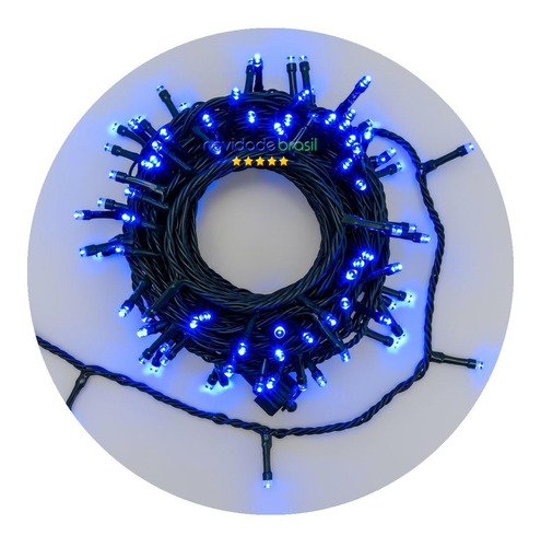 Cordão 400 Leds Fixo Prova D'água 38 Metros Bivolt 31v Natal