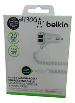 Comprar Cargador Carro Belkin 2 Usb\u002Fespiral I6
