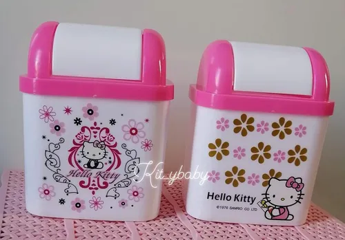 Hello Kitty Bote De Basura Para Escritorio Carro Etc