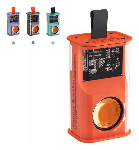 Mini Bocina Portátil Bluetooth 5.0 Diseño Transparente