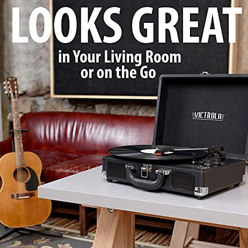 Tocadiscos Victrola Vintage Con Bluetooth De 3 Velocidades,