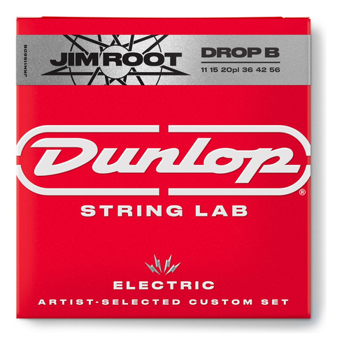 Cuerdas De Guitarra Eléctrica Dunlop Jim Root 11-56 Drop B