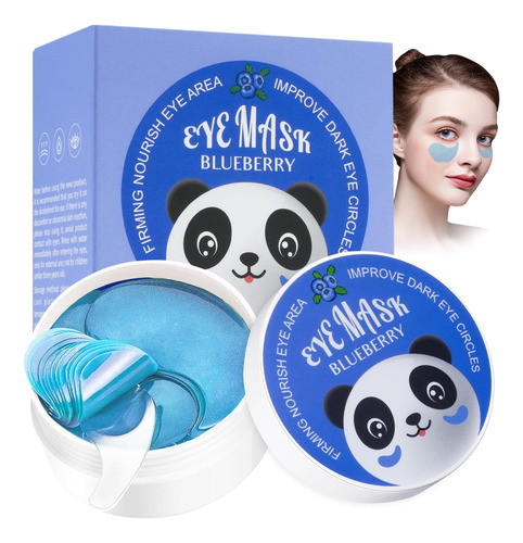 Parches Hidrogel Para Ojos Sadoer Elimina Ojeras Blueberry