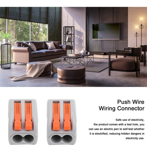 Conector De Cableado De Cable De Empuje De 100 Piezas Línea