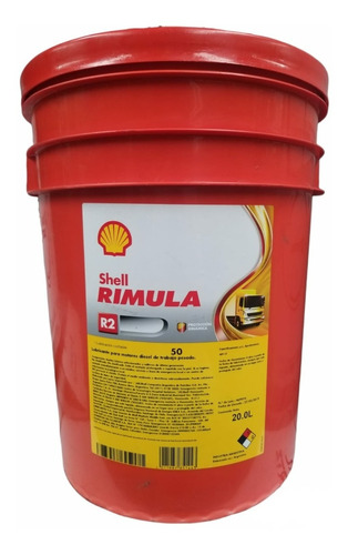 Aceite Shell Rimula R2 Sae  50 X 20 L