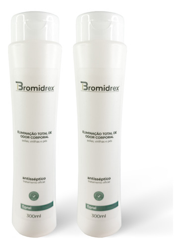 2un. Bromidrex 300ml - Eliminação Total De Odor Corporal