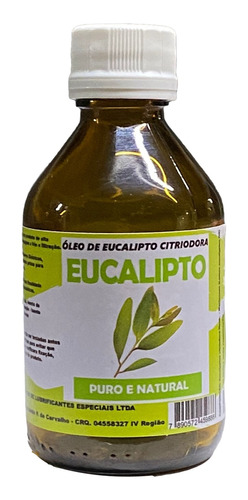  Óleo Essencial Eucalipto Citriodora 100% Puro Natural 100ml