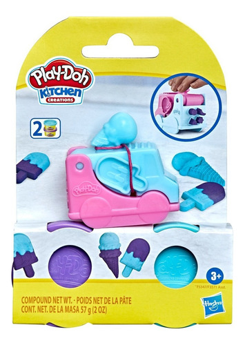 Play Doh Mini Camiones De Comida Heladero Hasbro F3571