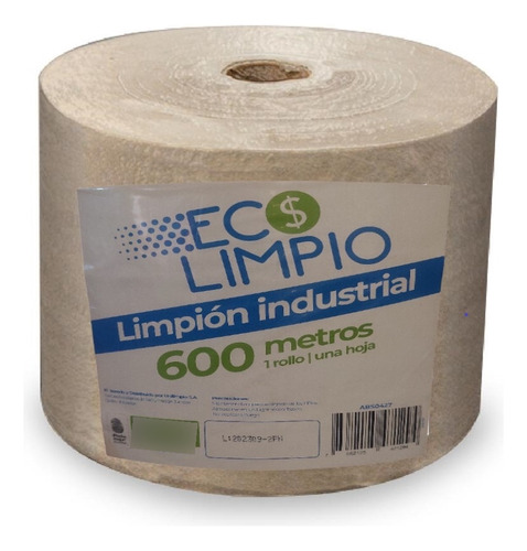 Limpion Industrial Ecolimpio Natural 1 Hoja 600 Mt