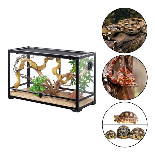 Reptizoo Terrario Reptiles Grandes 100l 76x30x45 Gecko Pitón