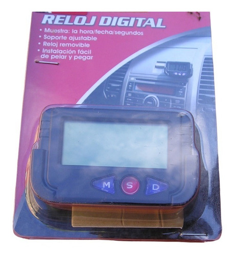 Reloj Digital Para Tablero Carros, Fácil Instalación.