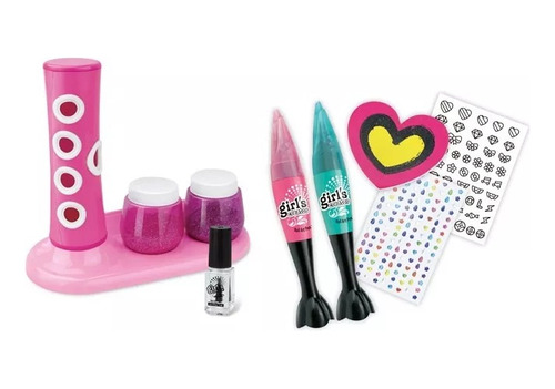 Kit Set Uñas Manicure Esmaltes Niñas Juguete Decoración Niña