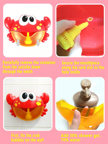 Crab Shaped Bubble Bath Toy