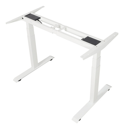 Escritorio Premium De Altura Ajustable Eléctrico Randu 150x75cm 25mm Blanco Total Estable Y Resistente