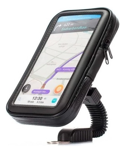 Suporte Celular Gps Moto Scooter Impermeável 360° Motoboy