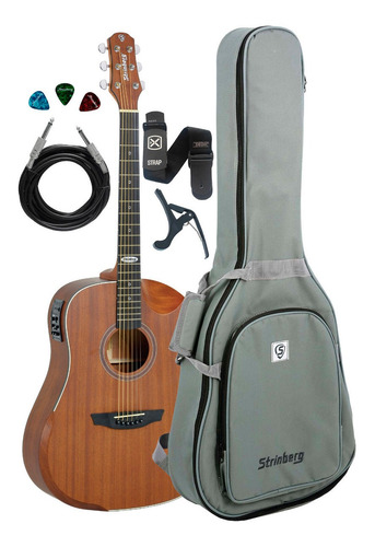 Violão Strinberg Sd201 Hcr Mgs Half Cutaway +bag+acessórios