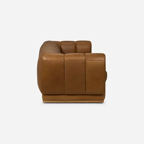 Sofá Rosen Yorks 3,5 Cuerpos Cuero Camel