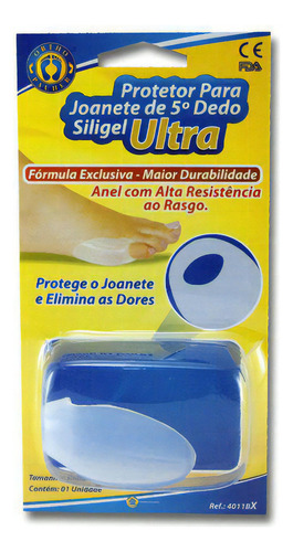 Protetor De Joanete De Silicone Para 5º Dedo Ortho Pauher Siligel Ultra 4011BX
