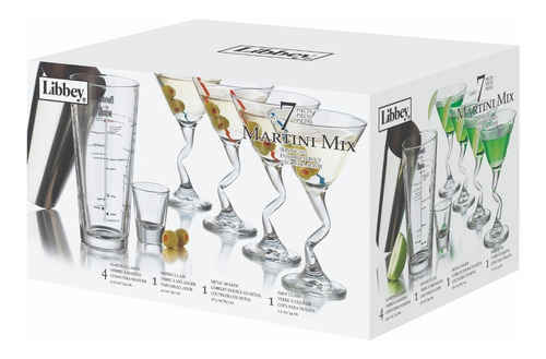 Set 7 Piezas Para Martini Marca Libbey