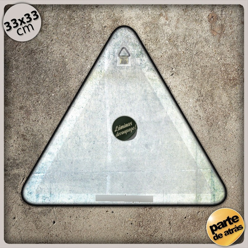 #20 - Cuadro Triangular 33 X 33 Cm Buda India Yoga No Chapa