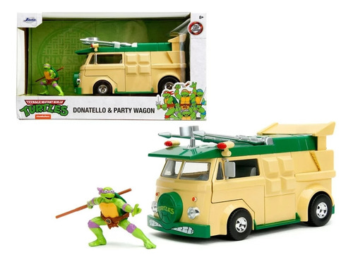 Jada 34529 1:24 Hwr Big Rigs Tmnt Party Wagon W / Don