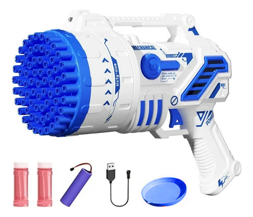 Pistola De Burbujas Celeste Plus 69 Orificios Úpale