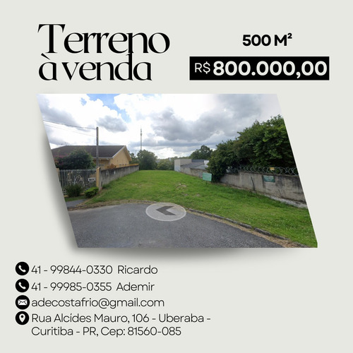 Terreno A Venda Com Projeto De Residência