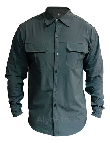 Camisa Outdoor Tactel Nylon +uv Pro Secado Rápido Hombre