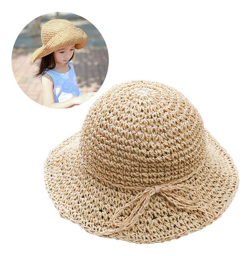 Sombrero De Sol De Playa Flexible De Verano For Niñas, Somb