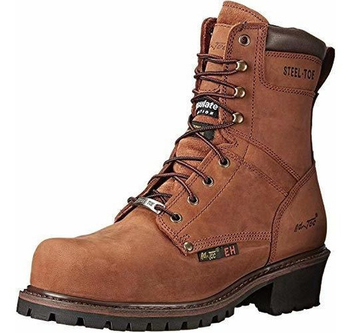 Ad Tec 9 Inch Super Logger Boots Para Hombre, Botas De Traba