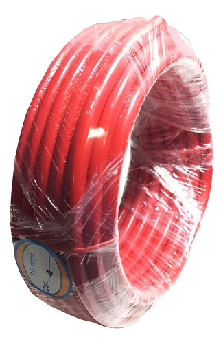 Cable Bateria Calibre 4 Rojo (10 Mts) Uso Automotriz Mexico